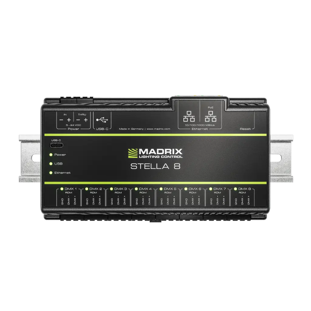MADRIX_STELLA_8_Front_DINRail.webp